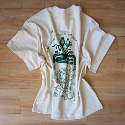 Reclaimed Cotton Tshirt, COSAP Co-op Community Supported Apparel Tee tshirt, mission based tshirt